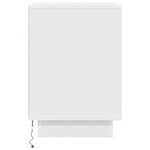 Nattskap Med Led-Lys Hvit 38X34X50 Cm