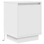 Nattskap Med Led-Lys 2 Stk Hvit 38X34X50 Cm