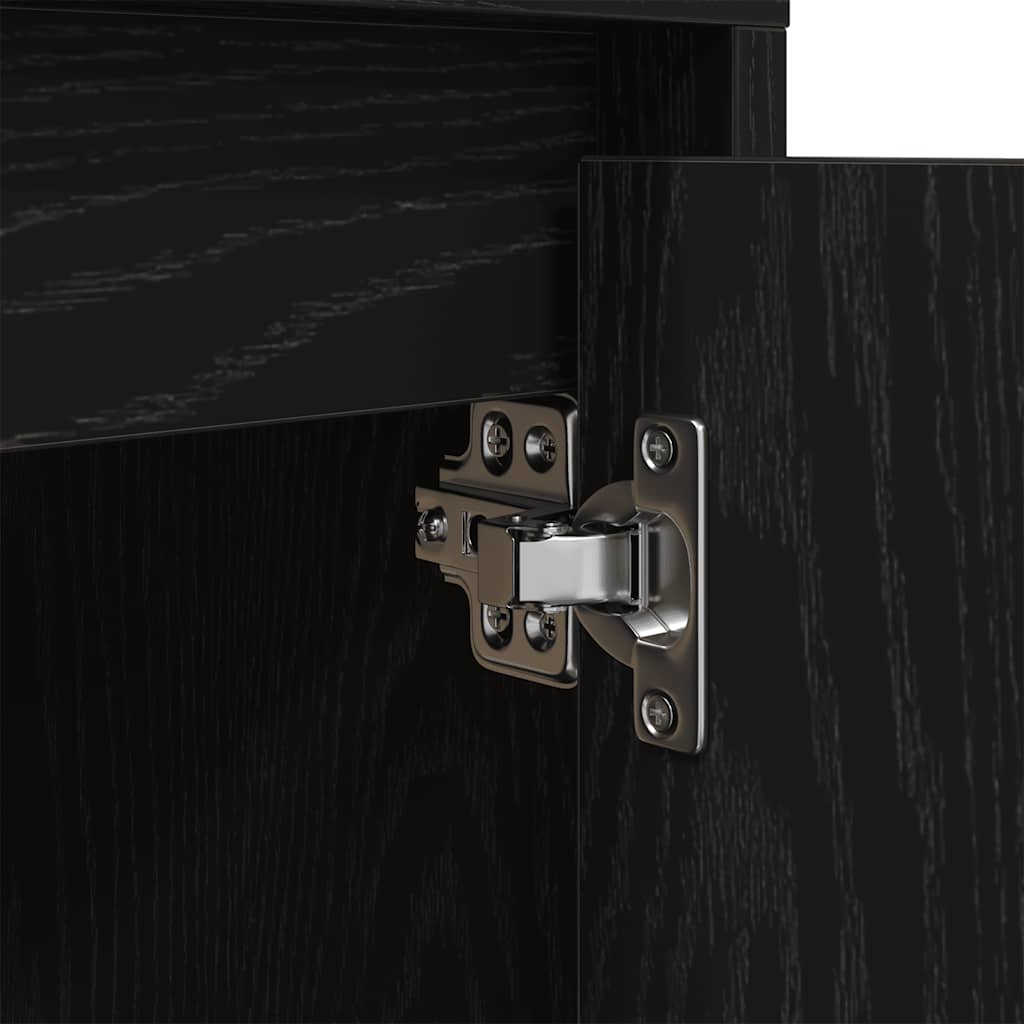 Nattskap Med Led-Lys Sort 38X34X50 Cm