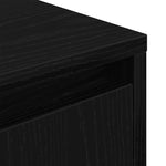 Nattskap Med Led-Lys 2 Stk Svart 38X34X50 Cm