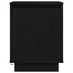 Nattskap Med Led-Lys 2 Stk Svart 38X34X50 Cm