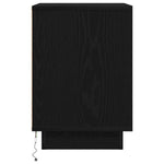 Nattskap Med Led-Lys 2 Stk Svart 38X34X50 Cm