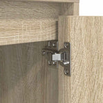 Nattskap Med Led-Lys 2 Stk Sonoma Eik 38X34X50 Cm