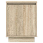 Nattskap Med Led-Lys 2 Stk Sonoma Eik 38X34X50 Cm