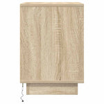 Nattskap Med Led-Lys 2 Stk Sonoma Eik 38X34X50 Cm