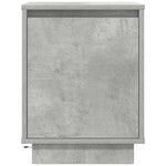 Nattbord Med Led 2 Stk Betonggrå 38X34X50 Cm