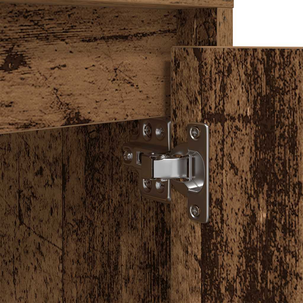 Nattskap Med Led-Lys 2 Stk Gammelt Tre 38X34X50 Cm