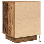 Nattskap Med Led-Lys 2 Stk Gammelt Tre 38X34X50 Cm
