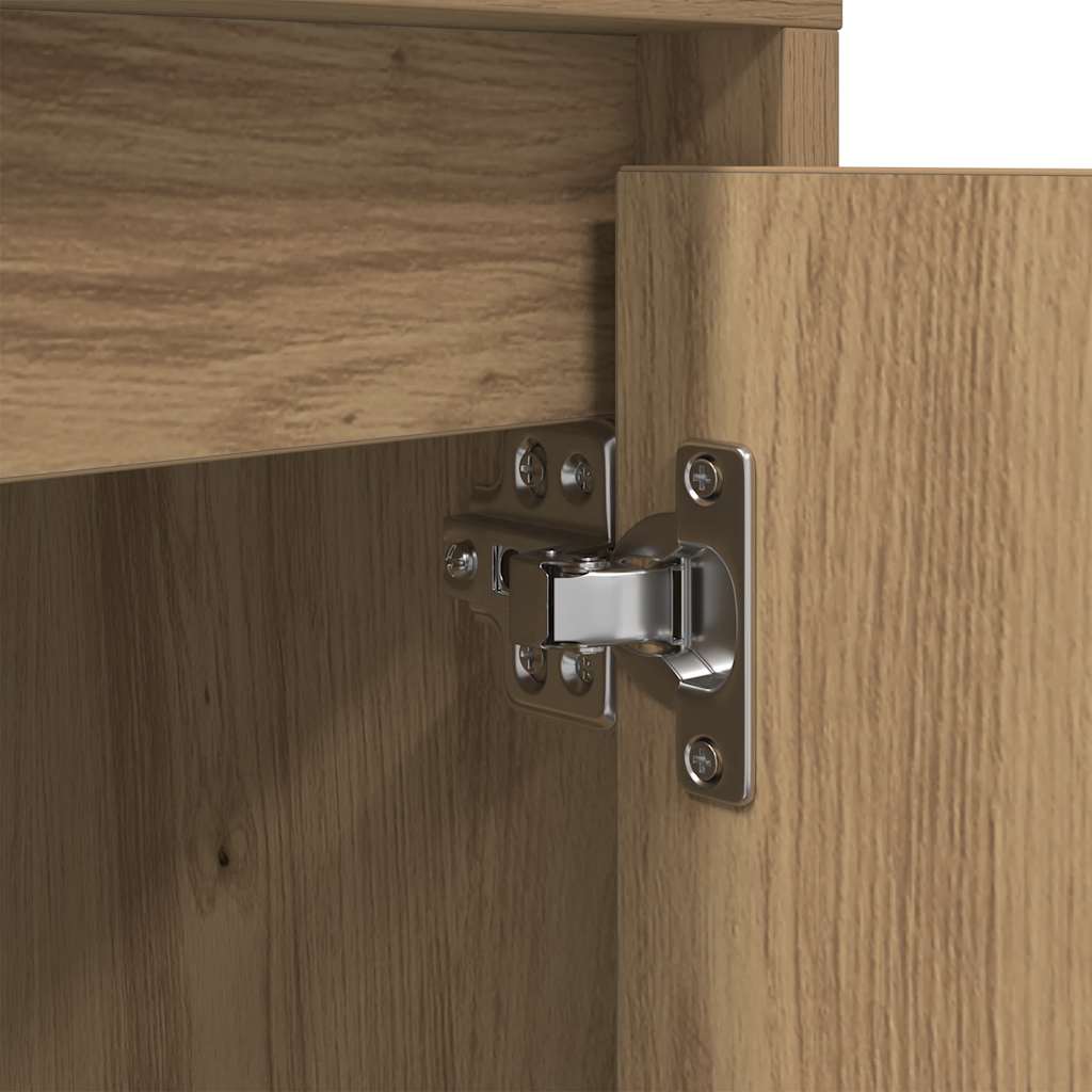 Nattbord Med Led 2 Stk Artisan Eik 38X34X50 Cm