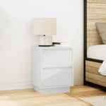 Nattskap Med Led-Lys 2 Stk Hvit 38X34X50 Cm