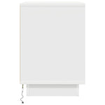 Nattskap Med Led-Lys 2 Stk Hvit 38X34X50 Cm