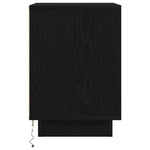 Nattskap Med Led-Lys Sort 38X34X50 Cm