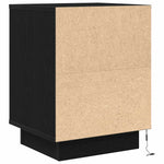 Nattskap Med Led-Lys Sort 38X34X50 Cm
