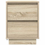 Nattbord Med Led Sonoma Eik 38X34X50 Cm