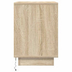 Nattbord Med Led Sonoma Eik 38X34X50 Cm