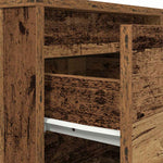 Nattskap Med Led-Lys 2 Stk Gammelt Tre 38X34X50 Cm