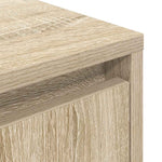 Nattbord Med Led-Lys Sonoma Eik 38X34X65 Cm