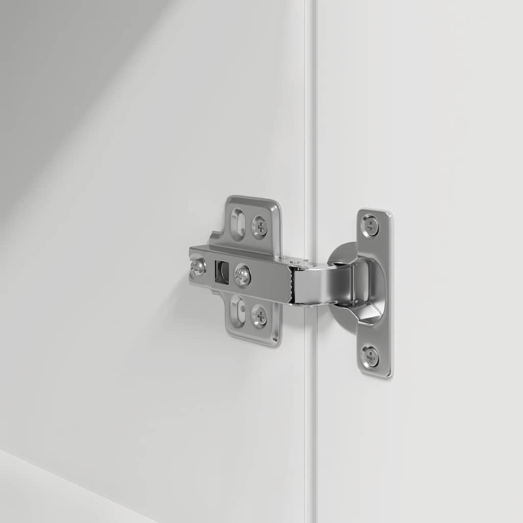 Nattbord 2 Stk Hvit 39X35X65 Cm Konstruert Tre