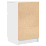 Nattbord 2 Stk Hvit 39X35X65 Cm Konstruert Tre