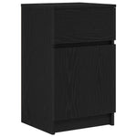 Nattbord 2 Stk Svart 39X35X65 Cm Konstruert Tre
