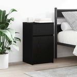 Nattbord 2 Stk Svart 39X35X65 Cm Konstruert Tre