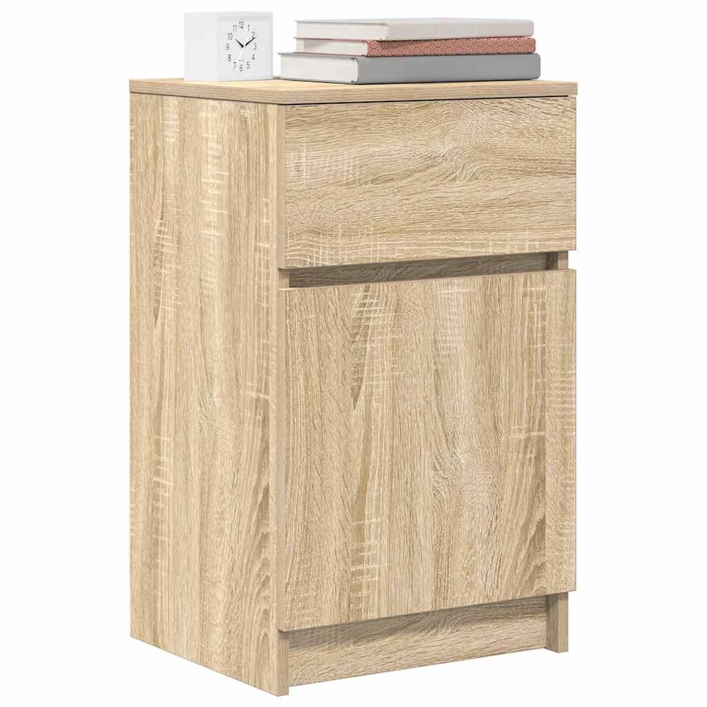 Nattbord Sonoma Eik 39X35X65 Cm Konstruert Tre