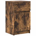 Nattbord 2 Stk Røkt Eik 39X35X65 Cm Konstruert Tre