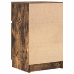 Nattbord 2 Stk Røkt Eik 39X35X65 Cm Konstruert Tre