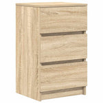 Nattskap Med 3 Skuffer Sonoma Eik 39X35X65 Cm