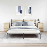 Nattskap Med 3 Skuffer 2 Stk Sonoma Eik 39X35X65 Cm