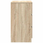 Nattskap Med 3 Skuffer 2 Stk Sonoma Eik 39X35X65 Cm