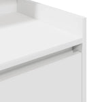 Nattskap Med 2 Skuffer 2 Stk Hvit 38X34X80 Cm