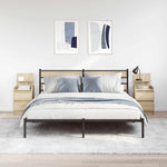 Nattskap Med 2 Skuffer 2 Stk Sonoma Eik 38X34X80 Cm