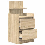 Nattskap Med 2 Skuffer 2 Stk Sonoma Eik 38X34X80 Cm