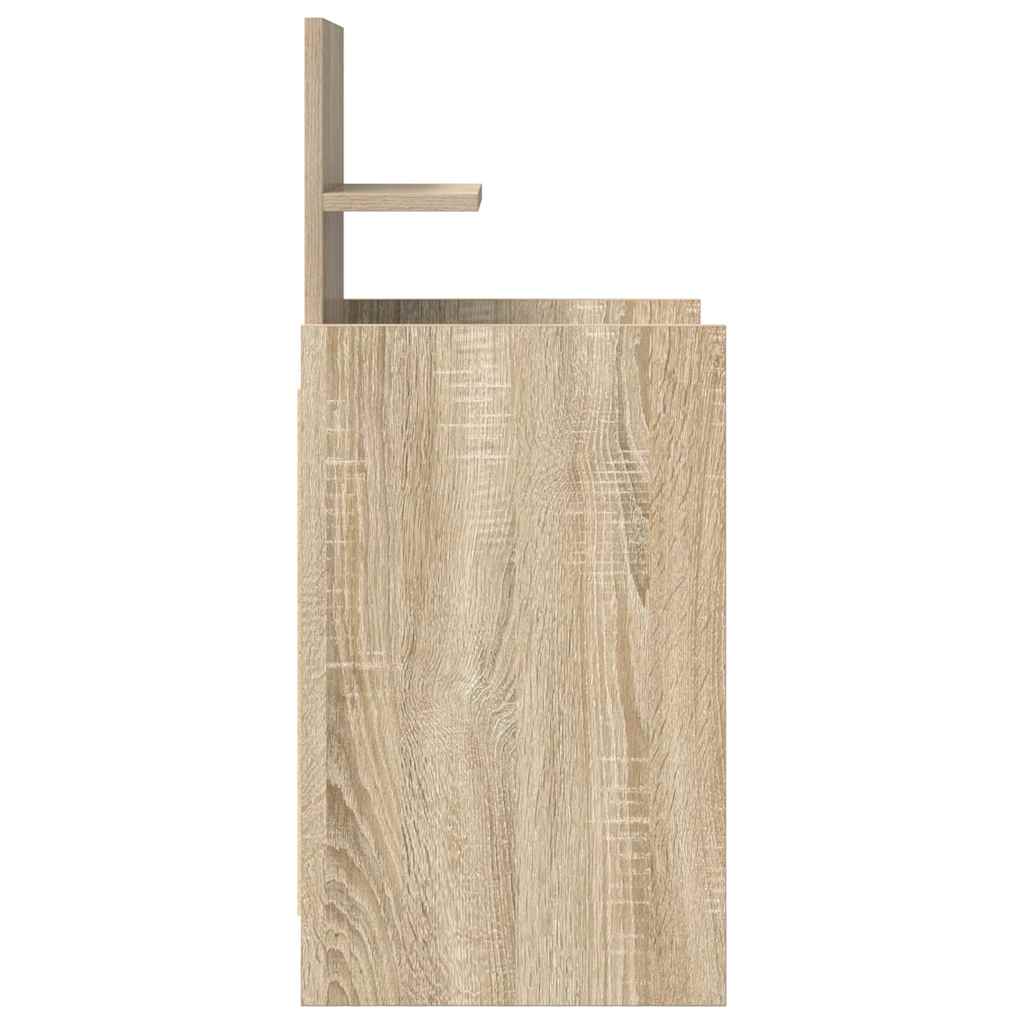 Nattskap Med 2 Skuffer 2 Stk Sonoma Eik 38X34X80 Cm