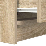 Nattskap Med 2 Skuffer 2 Stk Sonoma Eik 38X34X80 Cm