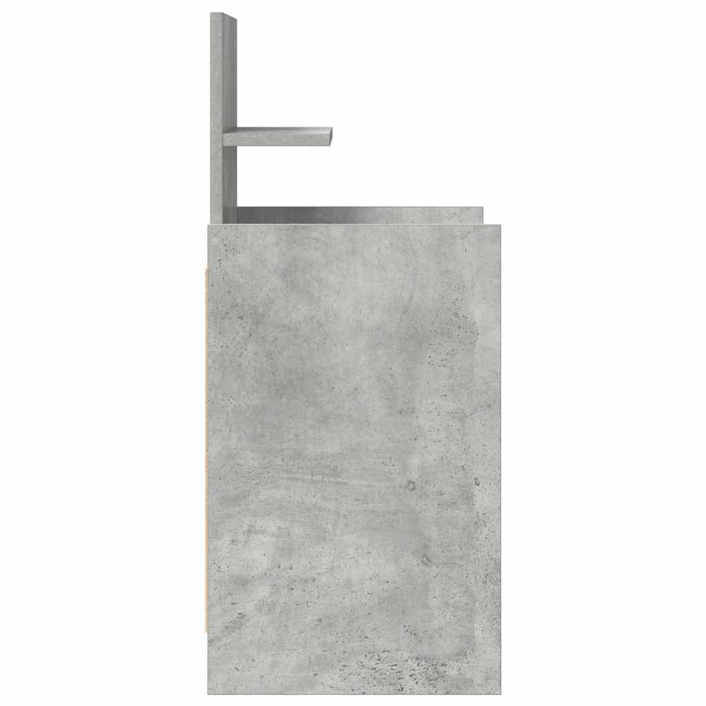 Nattskap Med 2 Skuffer 2 Stk Betonggrå 38X34X80 Cm