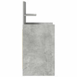 Nattskap Med 2 Skuffer 2 Stk Betonggrå 38X34X80 Cm