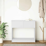 Konsollbord Med Skuffer Hvit 85,5X38,5X74,5 Cm