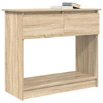 Konsollbord Med Skuffer Sonoma Eik 85,5X38,5X74,5 Cm