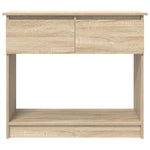 Konsollbord Med Skuffer Sonoma Eik 85,5X38,5X74,5 Cm