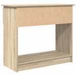 Konsollbord Med Skuffer Sonoma Eik 85,5X38,5X74,5 Cm