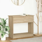Konsollbord Med Skuffer Sonoma Eik 85,5X38,5X74,5 Cm