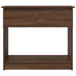 Konsollbord Med Skuffer Brun Eik 85,5X38,5X74,5 Cm