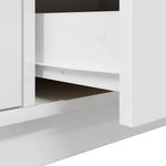 Tv-Benk Med Led-Lys Hvit 100X41X50 Cm