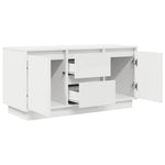 Tv-Benk Med Led-Lys Hvit 100X41X50 Cm