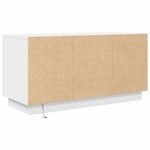 Tv-Benk Med Led-Lys Hvit 100X41X50 Cm
