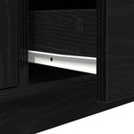 Tv-Benk Med Led-Lys Svart Eik 100X41X50 Cm