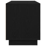 Tv-Benk Med Led-Lys Svart Eik 100X41X50 Cm