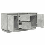Tv-Benk Med Led-Lys Betonggrå 100X41X50 Cm